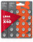 100PP LR44 40 Pack of LR44 Button cell batteries Also known as AG13 / A76 suitable for Toys Calculators/Tv Remotes/Watches etc…