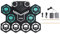 Roll-Up E-Drum-Kit, E-Drum-Set Simulation Sound USB Wiederaufladbar Silikon Roll-Up Drum Übungspad mit Fußpedal