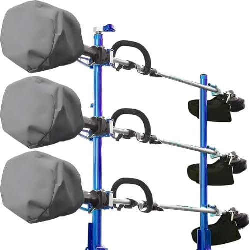 Motorabdeckung für Trimmer, wasserdicht, Unkrautfresser, strapazierfähig, Oxford-Ripstop, Unkrautfresser, Stangensäge, Freischneider und Hecke, Unkrautfresser-Zubehör, 3 Stück, grau