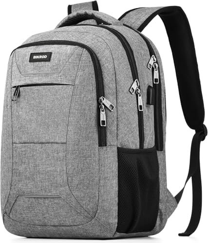BIKROD Rucksack Herren, Schulrucksack Jungen Teenager, 15.6 Zoll Laptoptasche mit USB Ladeanschluss, Arbeit Reisen Wasserdicht Rucksack mit Anti Diebstahl Tasche, 20-30 L