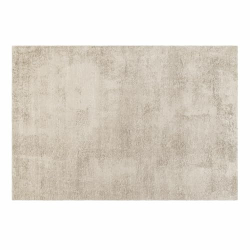 Loberon Teppich Zaniyah, Handgetuftet, Sanfte Farben, Weiche Warme Haptik, 140x200 cm, Wohntextilien, Wohn-Accessoire, Wolle, Viskose, Creme
