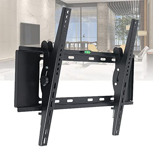 Soporte de pared para TV inclinable, soporte de pared para TV de altura ajustable, para televisores de pantalla plana/televisores curvos de 26 a 55 pulgadas, soporte de pared para TV de perfil bajo V