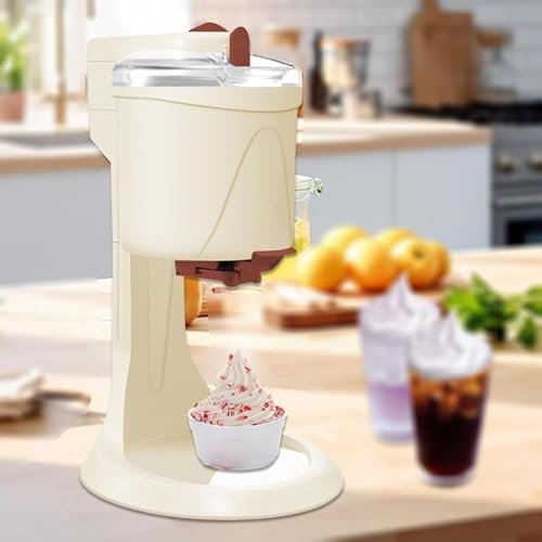 Sorbetière, Sorbetière Domestique, Grande Capacité 1L, Double Mélange 4D, Facile À Faire En 10 Minutes, Nettoyage Du Couvercle Intérieur Par Une Seule Touche, Pour La Maison, Les Magasins De Boissons,