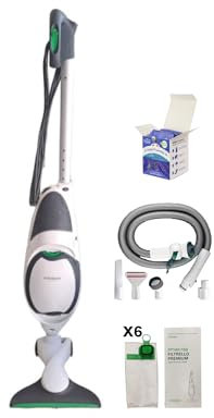 Generico Folletto VK 150 Aspirapolvere con Kit Accessori, 6 Sacchetti Premium, Tubi e Granuli Profumati