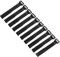 sourcing map 10 Pcs Reusable Battery Tie Down Straps 16mm x 20cm Nylon Multipurpose Battery Hold Down Adjustable Cinch Strap Hook Loop Fastening Tie for Quadcopters FPV RC Drone Boat Car, Black