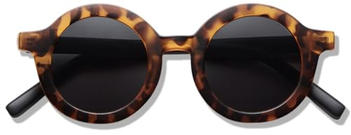 BABYMOCS Gafas de sol para bebé de 0 a 1,5 años, protección 100% UV400, cat. 3, marco de bioplastia reciclado, sin BPA, gafas de sol redondas para bebé, niños y niñas, diseño sueco, incluye bolsa