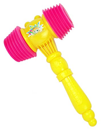 Suxdlan Giocattolo sonoro con Fischietto e martelletto in plastica con Martello stridulo per bomboniere per Bambini