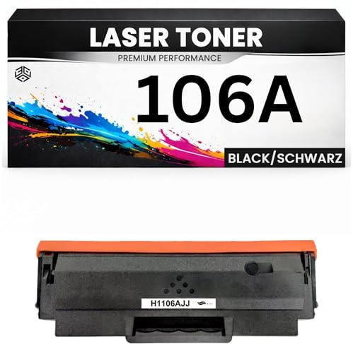 XXL Toner 106A für HP kompatibel Schwarz W1106A Tonerkartusche wie Original für HP Laser MFP 137fnw, 107a, 107w, 135ag, 135wg