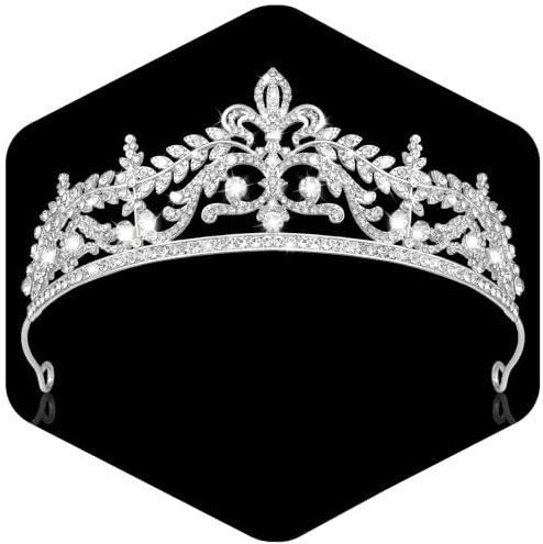 Amlaidu Strass-Königin-Krone für Frauen, Kristall-Tiara für Braut, Abschlussball, Geburtstag, Hochzeit, Party, Geschenke, Kostüm