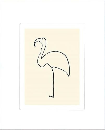 Kunstdruck/Poster: Pablo Picasso Der Flamingo - hochwertiger Druck, Bild, Kunstposter, 50x60 cm