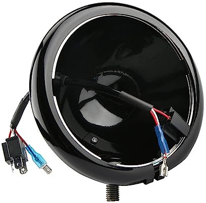5 3/4 5.75 Inch Led Headlight Housing bucket for FXWG Chopper (Black)