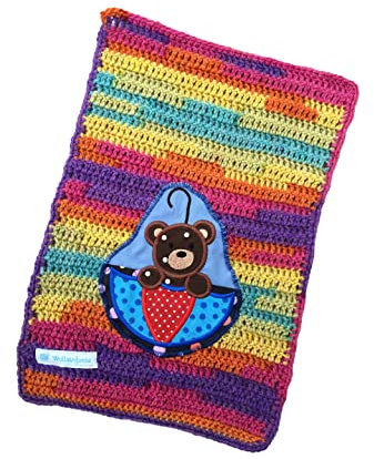 Bär im Schirm Puppenwagendecke für kleinen Puppenwagen , Krabbeldecke Spieldecke Unikat Sofort lieferbar !!!