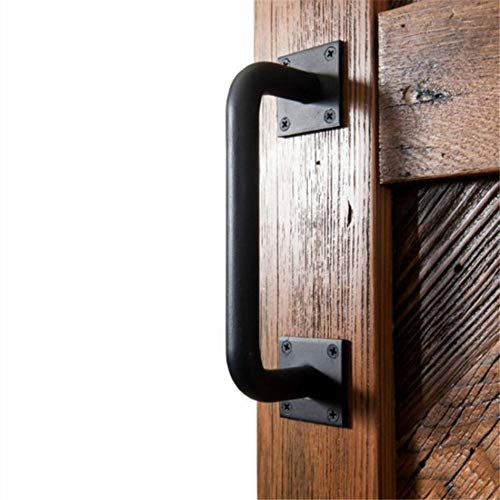 Poignée de porte Portes de la grange coulissantes industrielles Poignées de tirage en fer noir Main courante Poignée de la barre de maintien Manche de la proue Matériel de bateau pour portes garages H