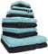 Betz 12-TLG. Handtuch Set Premium 100% Baumwolle 2 Duschtücher 4 Handtücher 2 Gästetücher 2 Seiftücher 2 Waschhandschuhe Farbe Graphit/Ocean