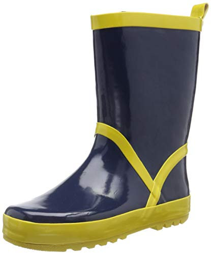 Playshoes Stivali di Gomma Unisex - Bambini e ragazzi, Giallo (Marino Giallo), 32/33 EU