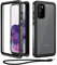 Beeasy für Samsung Galaxy S20 Hülle (6,2”), IP68 Wasserdicht Outdoor Handyhülle 360 Grad Schutzhülle, Stoßfest Staubdicht Panzerhülle mit Eingebautem Displayschutz für S20 Case, Schwarz