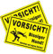Goodvia Vorsicht Bissiger Hund Schild Aluminium 20x30 cm, Achtung Warnschild Beware of The Dog Reflektierendes Metall Vorsicht Hund Schild, Geeignet für den Innen- und Außenbereich
