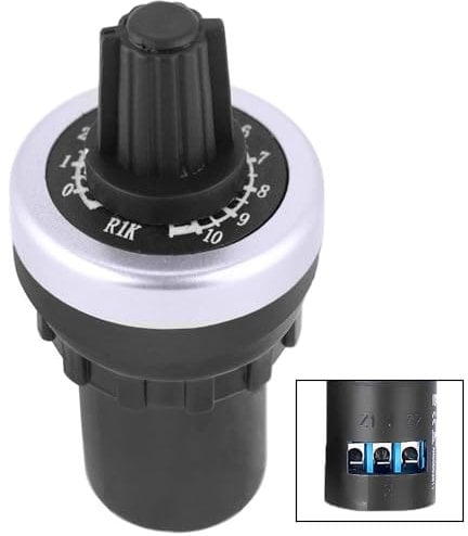 Litensh LA42DWQ 22 mm 1 K Regler Drehpotentiometer Topf Wechselrichter Widerstand Variable Geschwindigkeit Antrieb Potentiometer Schalter, 1 K Ohm