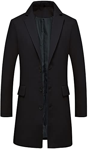 Lisskolo Men's Mens Wool Coat Wool Coat Men