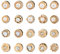 NBEADS 40 Stück 20 Stile Hemd Brosche Knöpfe, Sicherheitsbrosche Knöpfe Vertuschen Knopfnadeln Mit Perle Strass Für DIY Kleidung Strickjacke Kleid Dekoration Zubehör