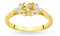 MARKO Damen Gold Verlobungsring mit 0,50Ct Citrin und 0,18Ct Diamanten | Gold 585 (14k) | Goldring mit Box | Goldring für Frauen (Citrin mit Diamanten, 58 (18.5))