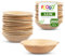 FOOGO Green 200pcs Disposable Palm Leaf Mini Bowls, 4 (10cm) Round, 90ml (3oz), Mini Ketchup Pots, Sauces & Dips, Eco Friendly Home Compostable, Like Wooden, Bamboo and Paper Bowls