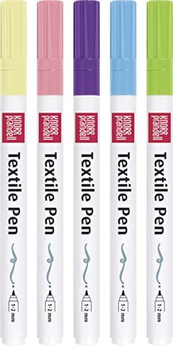 Knorr Prandell, Textilstifte, 5er Pack, haftet auf jedem Textil (Candy 5er Pack dünn)