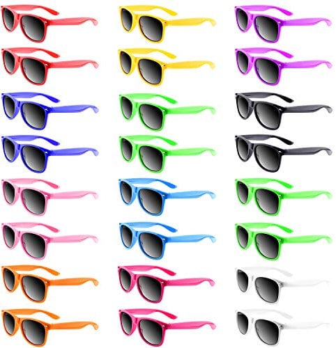 TUPARKA 48 Pack Sonnenbrillen Party Favors Neonfarben Sonnenbrillen Bulk Goody Bag Fillers für Beach Birthday Party Pool Party Supplies, 12 Farben