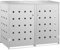 Hommdiy Mülltonnenbox für 2 Tonnen 240 L Edelstahl Mülltonnenverkleidung Müllbox Mülltonne Müllcontainer Gartenbox Gerätebox Mülltonnenschrank