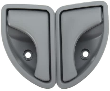 Viviance Poignée de porte intérieure avant gauche et droite compatible avec Re-nault Kangoo I 1997-2007 Twingo I 1993-2007 - Type A Gris à gauche et à droite