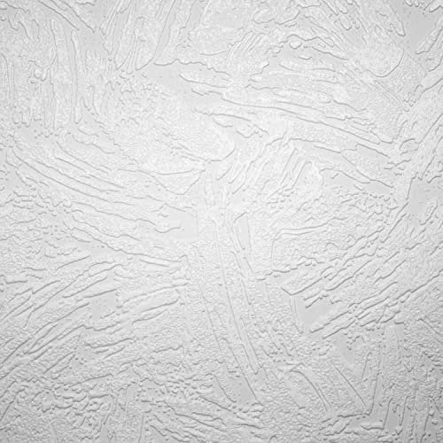 AS Creation White Plaster Paintable Blown Vinyl Paste The Paper Wallpaper