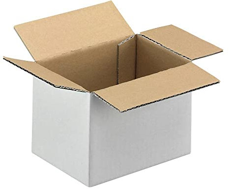 Faltkarton 1-wellig 19,0 x 13,0 x 13,7cm weiß - 20 Stk.