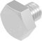 SECCARO Sechskantschraube M10 x 10 mm, Edelstahl V2A VA A2, DIN 933 / ISO 4017, Außensechskant, 20 Stück
