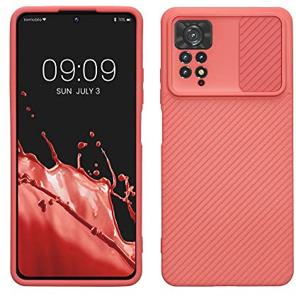 kwmobile Hülle kompatibel mit Xiaomi Redmi Note 11 Pro/Note 11 Pro (5G) / Note 12 Pro (4G) - Handyhülle - TPU Handy Case mit Kameraschutz Dark Rose