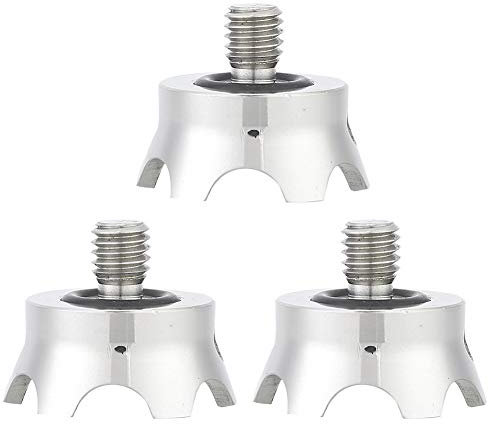Edelstahl Kamerastativ Spike Stativ Rock Claw Füße Fuß Spike Ersatz 3 Stück 3/8 Zoll Schnittstelle Rutschfester Kamerastativ Spike Mount Adapter