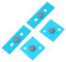 Laptop Bottom Case Rubber Feet Non Slip Round Dot Laptop Foot Pads Replacement for 3 4 5 (Blue)