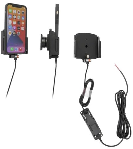 Brodit Gerätehalter 727368 | Made IN Sweden | mit Ladefunktion für Smartphones - Apple iPhone 12, iPhone 13, iPhone 12 Pro Max, iPhone 13 Pro, iPhone 12 Pro und weitere
