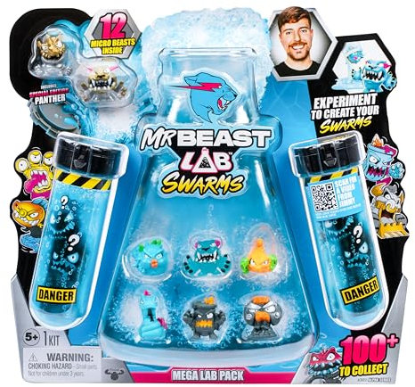MOOSE TOYS Mr. Beast Lab Swarms assortiment Pack 12 Figurines 3 cm (4)