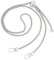 SSyang Metall Kette Trageriemen,120 cm Ersatz Schulter Riemen Kette,Handtaschenkette mit Schnallen,mit Verstellbarer Länge,DIY für Handtasche Damen Umhängetasche Tasche Geldbörse(Silber)