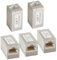 AXFEE 5 Pack RJ45 Coupler, Cat7 Cat6 Cat5e Cat5 Ethernet Cable Connector, 8P8C LAN Cable Adapter, Network Coupler Ethernet Extension, Network Extender Coupler Female to Female