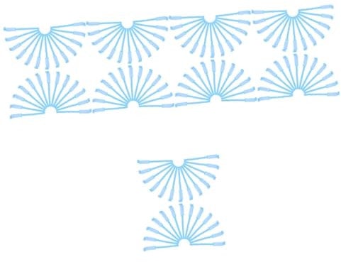 FRCOLOR 5 Sätze Medizinisches Armband Id-armband Sicherheitsarmband Für Kinder Kinder-ausweisarmband -id-band Medizinische Armbänder Id-armbänder Sky-blue Pvc 100 Stück * 5