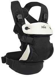 Joie savvy™ lite air 3in1 Babytrage, Geburt bis 3 Jahre (3,5–14 kg), Jet | Atmungsaktives Netzgewebe