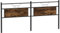 vidaXL Tête de lit chêne fumé 200 cm Bois d'ingénierie et Acier, Panneau de tête, tête de lit pour lit Double, tête de lit Double