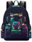 TPISLI Rucksack Jungen 8 Jahre Traktor Schulrucksack Jungen 5.klasse Schulranzen Mädchen 1. Klasse Auto-Muster Leichter Reise Outdoor Freizeit