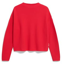 ARMEDANGELS Damen Pullover aus Bio-Baumwolle MERINAA Loose Fit Candy Apple M