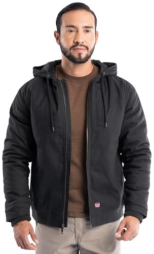 Wrangler Men's Quilted Lined Insulated Bomber Jacket, Black, Medium