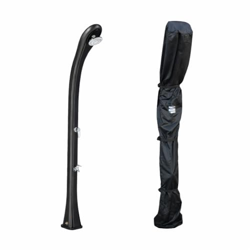 Formidra - Pack Douche Solaire So Happy 28L avec Housse - Anthracite - Douche extérieure Piscine et Jardin - DS-H221NOCOV - 24 x 26 x 216cm