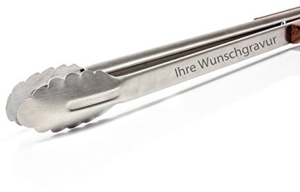 Petromax Grill- und Kohlenzange (Länge 41 cm, mit Namensgravur)