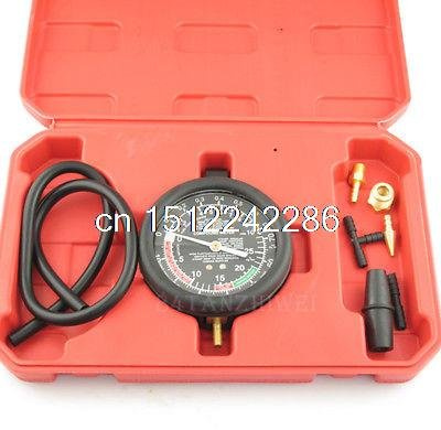Vanne de réglage carburateur Pompe à carburant pression sous vide et testeur de jauge de 8,9 cm Outil de test de voiture