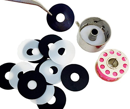 Peavytailor Little Genie Magic Bobbin Washers, Sewing Machine Bobbin Cases 12 Pack, Shims Elf for All Home Sewing Machines